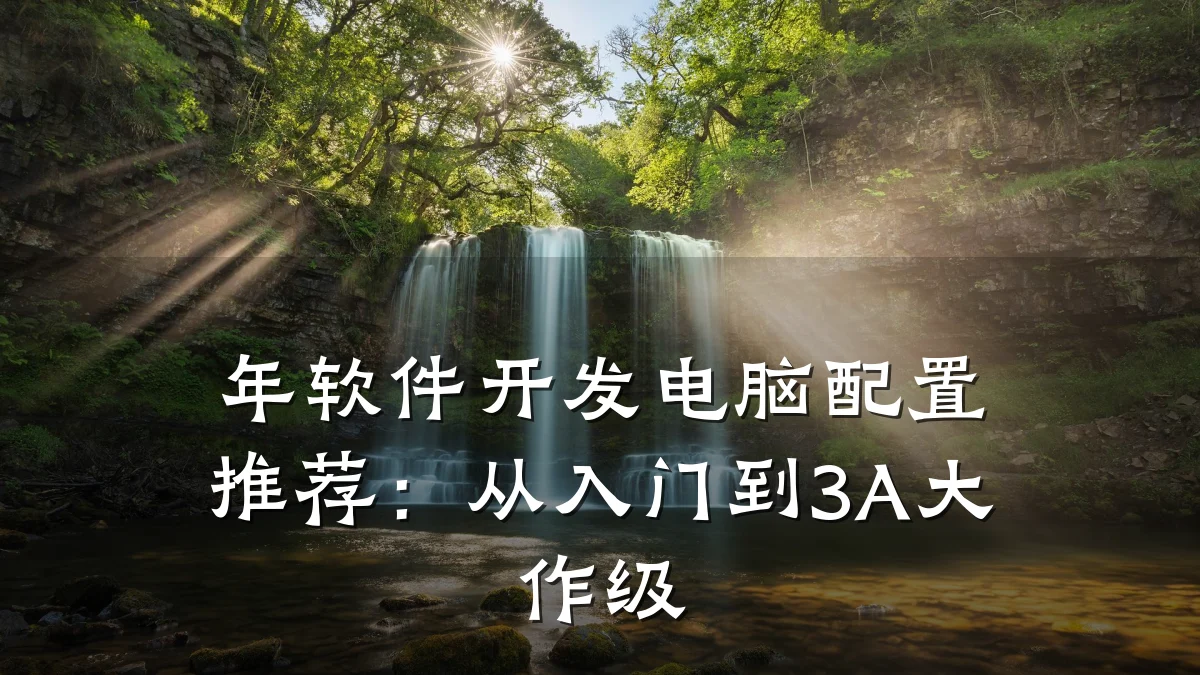 年软件开发电脑配置推荐:从入门到3A大作级