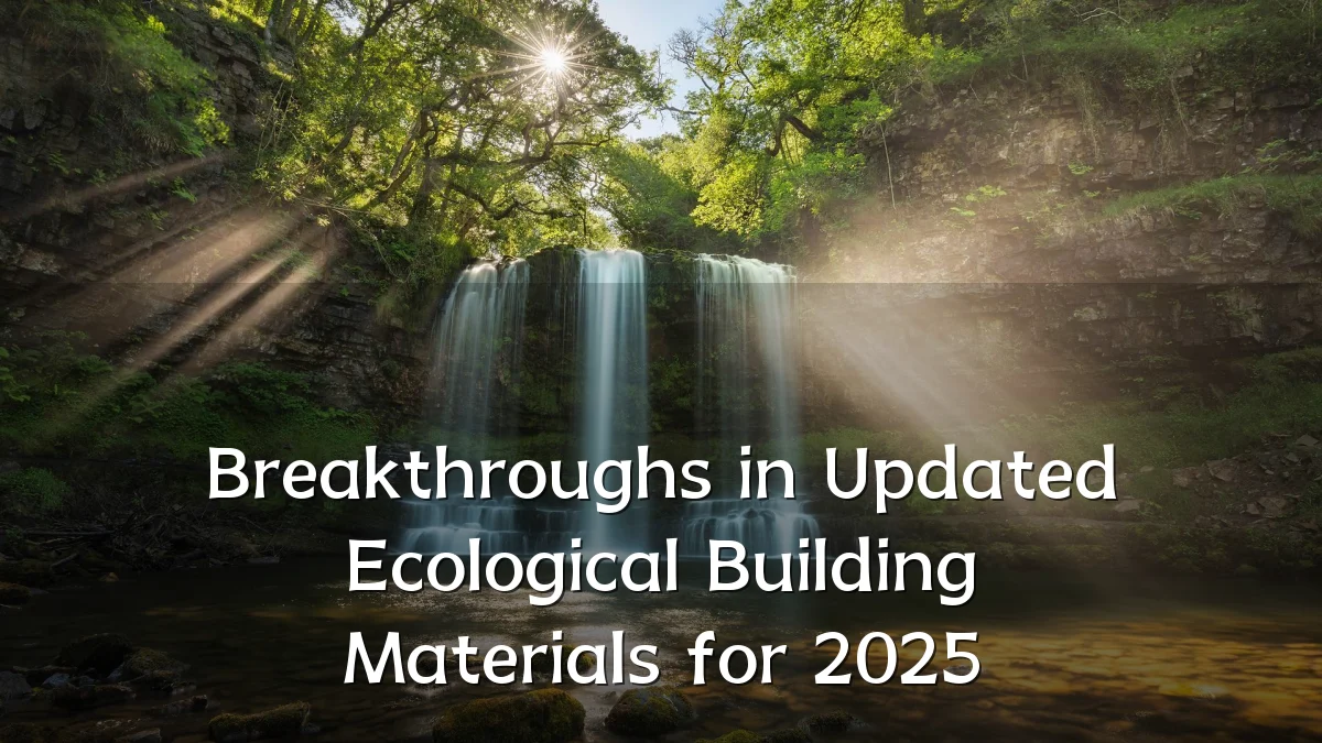 Breakthroughs in Updated Ecological Building Materials for 2025