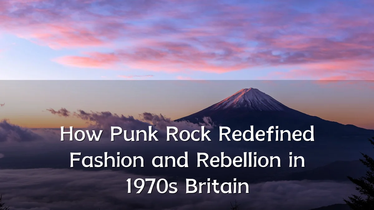 How Punk Rock Redefined Fashion and Rebellion in 1970s Britain