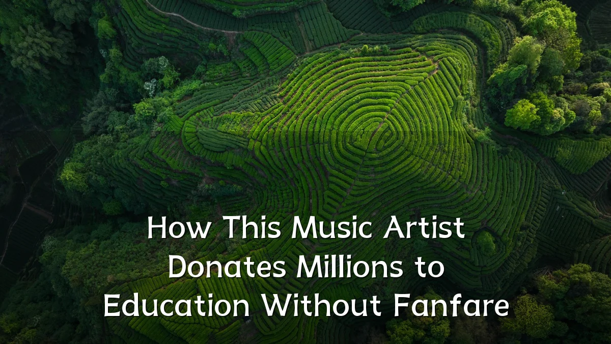 How This Music Artist Donates Millions to Education Without Fanfare