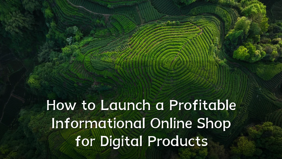 How to Launch a Profitable Informational Online Shop for Digital Products