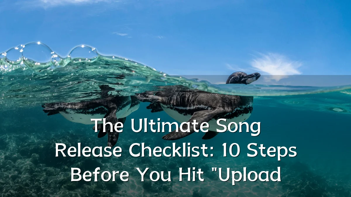 The Ultimate Song Release Checklist: 10 Steps Before You Hit "Upload