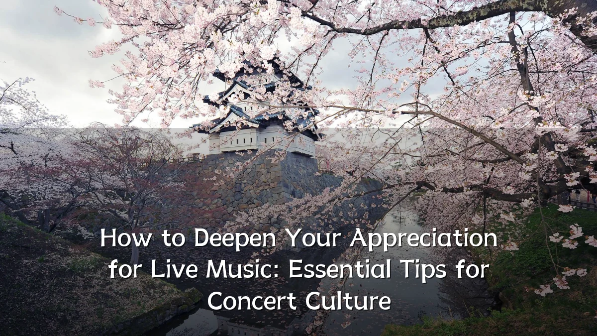 How to Deepen Your Appreciation for Live Music: Essential Tips for Concert Culture