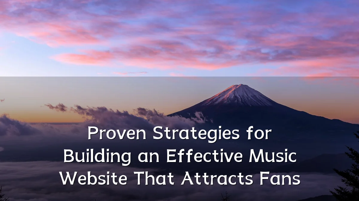 Proven Strategies for Building an Effective Music Website That Attracts Fans