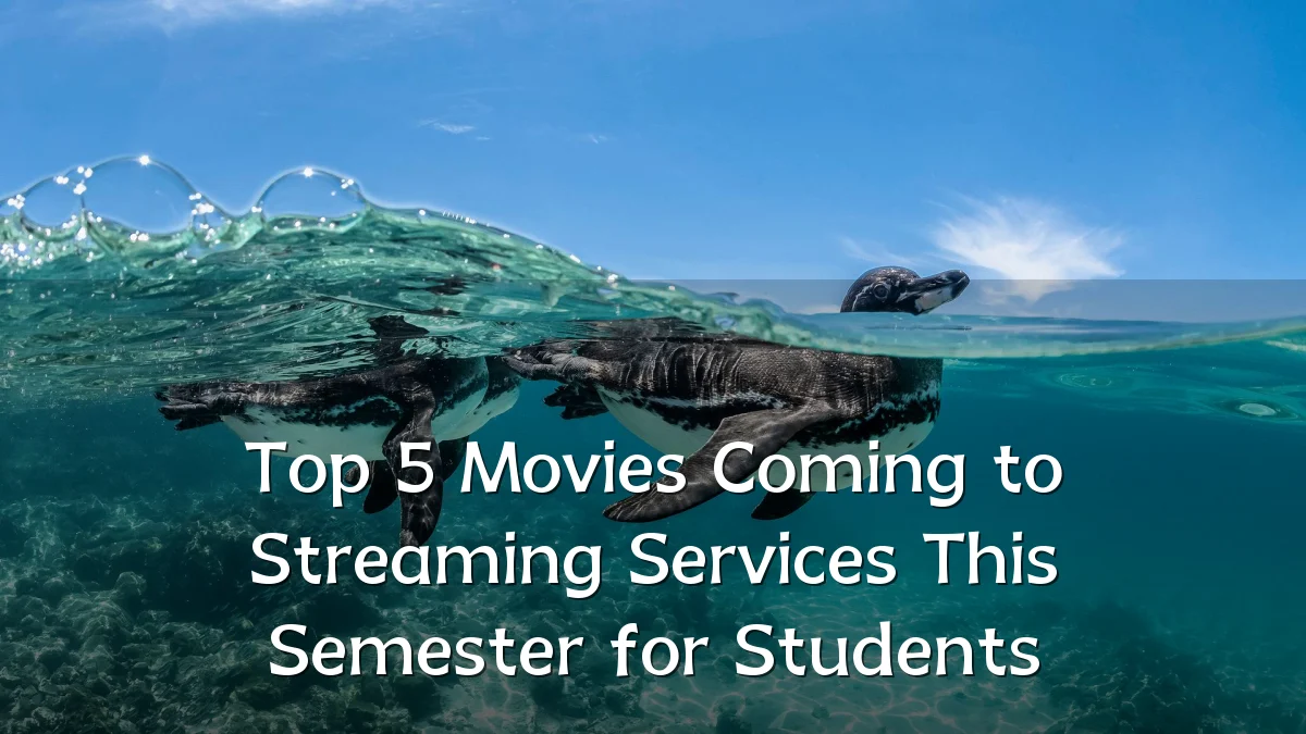 Top 5 Movies Coming to Streaming Services This Semester for Students
