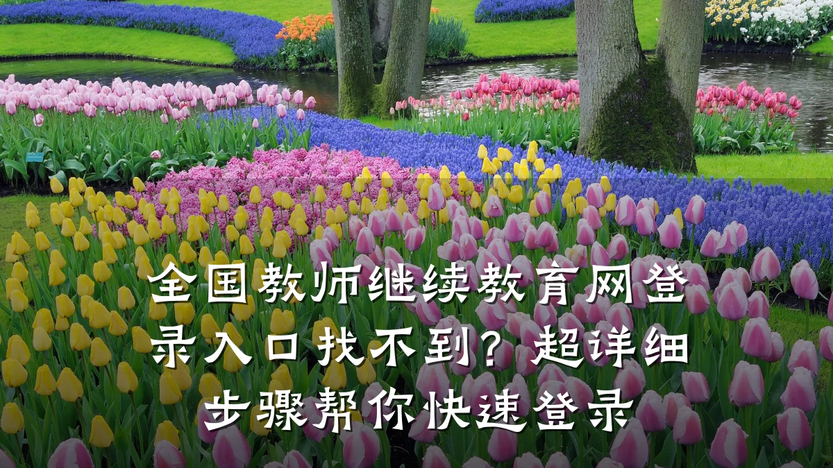 全国教师继续教育网登录入口找不到?超详细步骤帮你快速登录