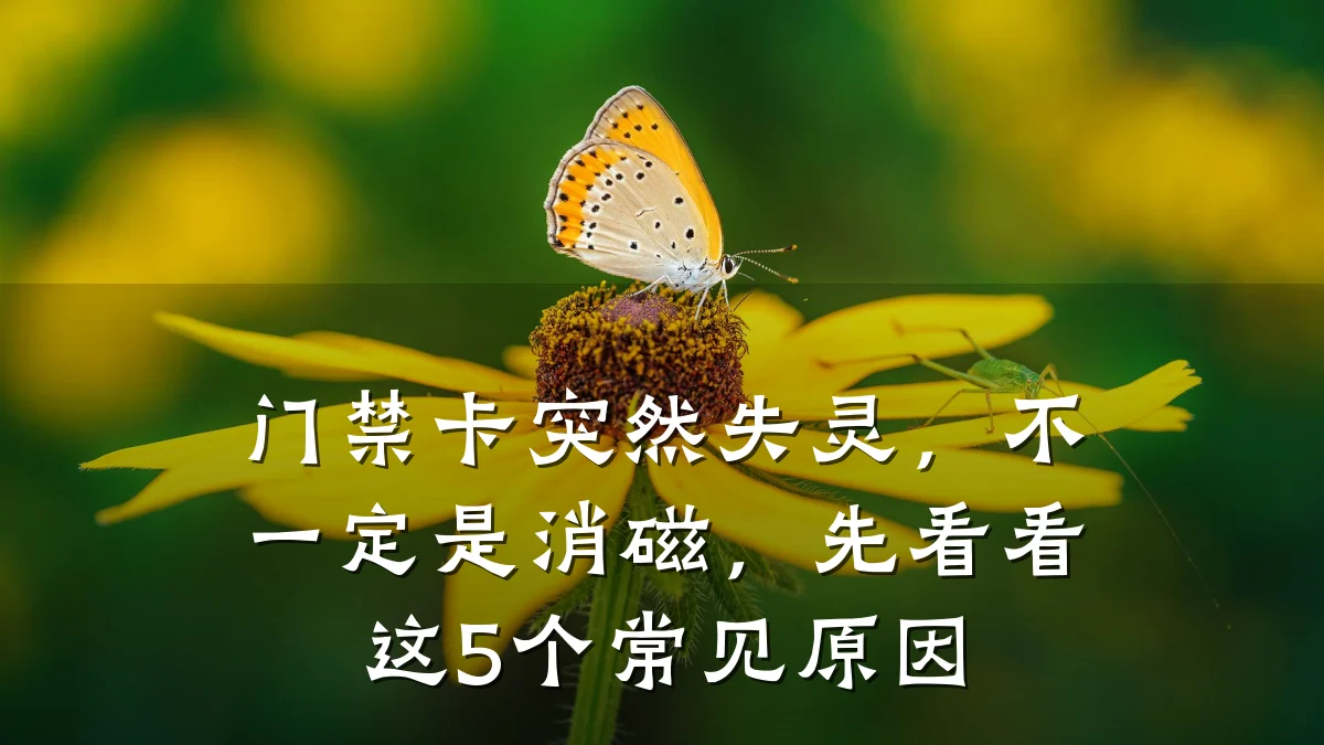 门禁卡突然失灵，不一定是消磁，先看看这5个常见原因